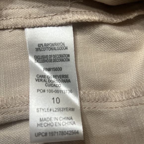 Wit & Wisdom Ab Solutions Soft Linen Skyrise Wide Leg Pants - Picture 8 of 9